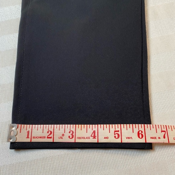 Cabi Classic Black Trousers Sz 6 Smooth Front Back Zip Closure - Picture 6 of 13